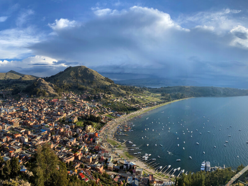 Copacabana,_Bolivia_at_sunset